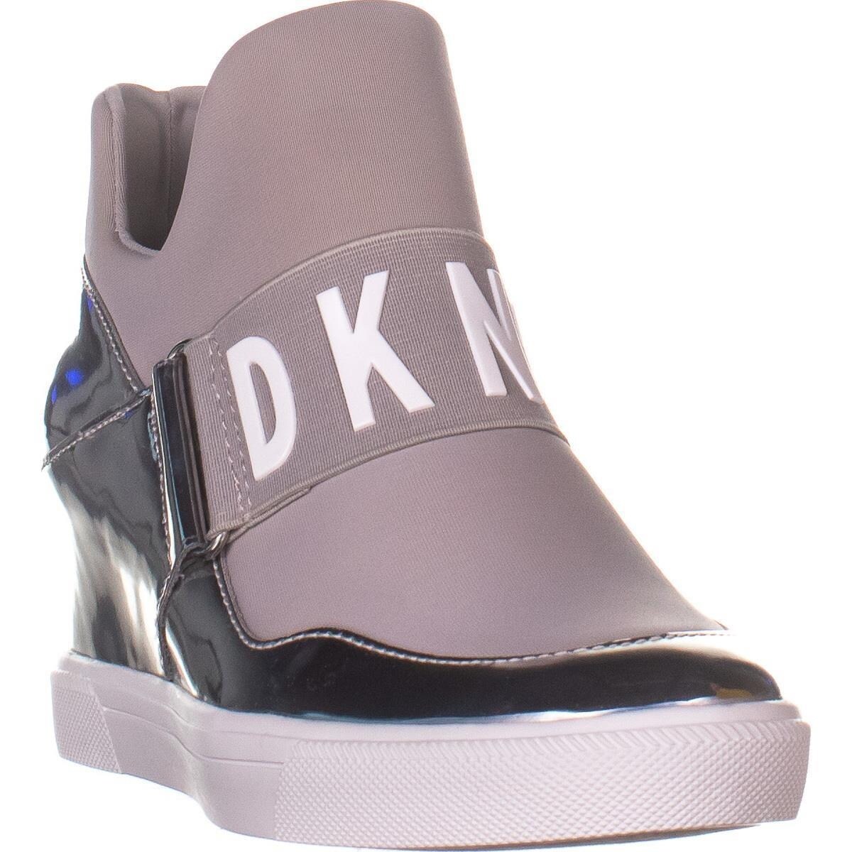 dkny high heel sneakers
