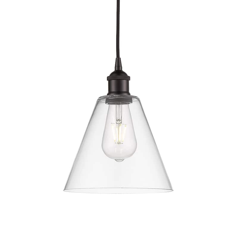 Innovations Lighting 616-1P-11-8 Edison Pendant Edison 8" Wide Mini - Oil Rubbed Bronze / Clear