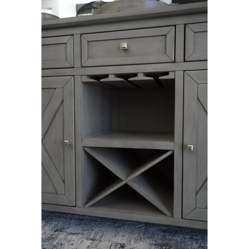 Abbyson Theo 54 Inch Wood Server