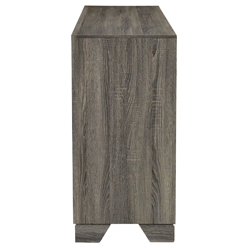 Funston Brown Oak 6-drawer Dresser Cabinet