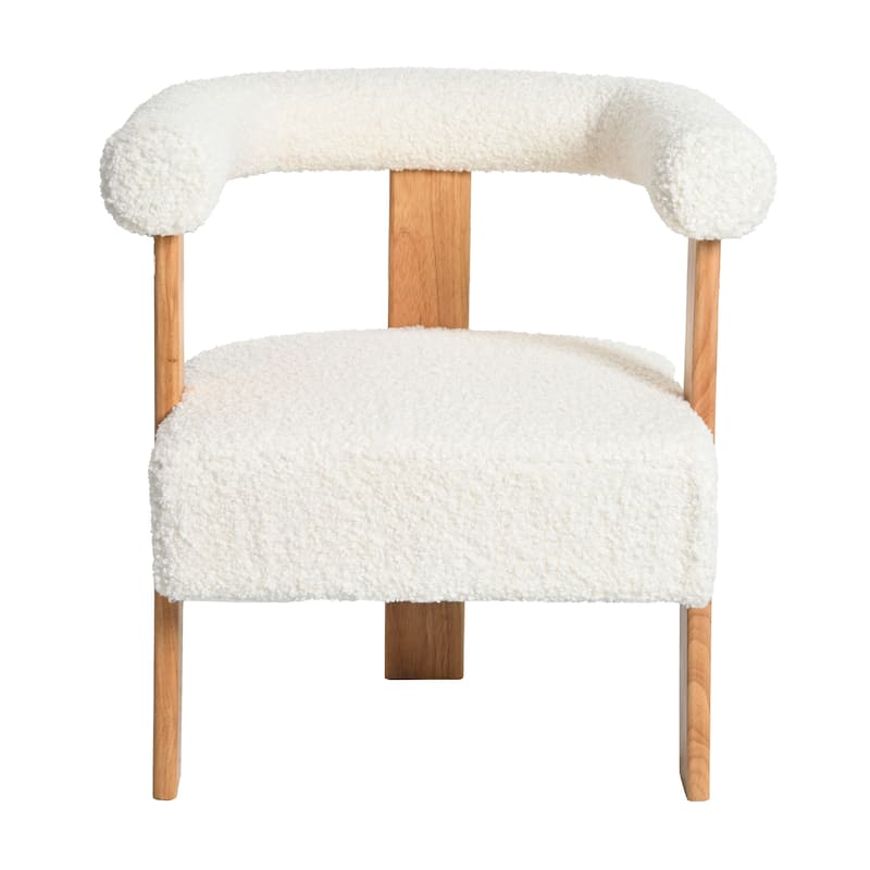 25" Upholstered Barrel Accent Chair