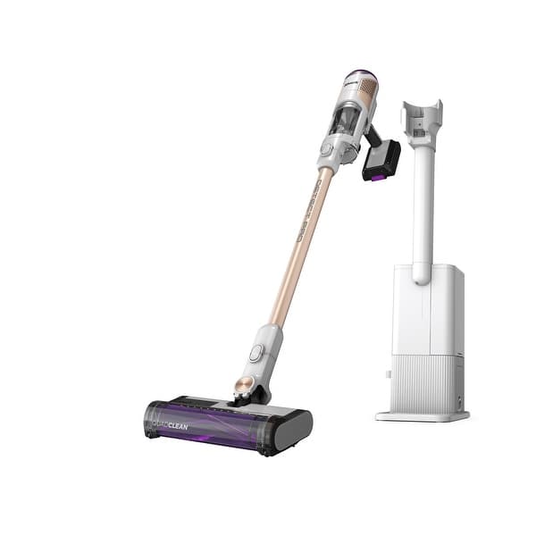 slide 2 of 9, Shark Cordless Detect Pro Auto-Empty System with QuadClean Multi-Surface Brushroll White