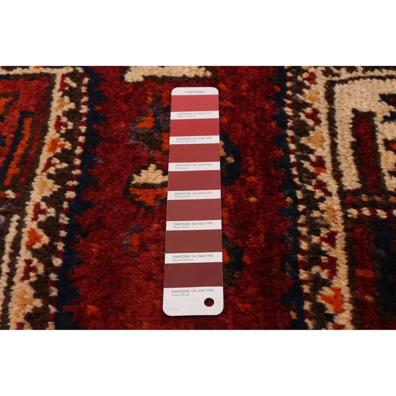 ECARPETGALLERY Hand-knotted Melis Vintage Red Wool Rug - 4'6 x 11'10