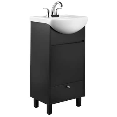 Small Bathroom Vanity Cabinet and Sink White