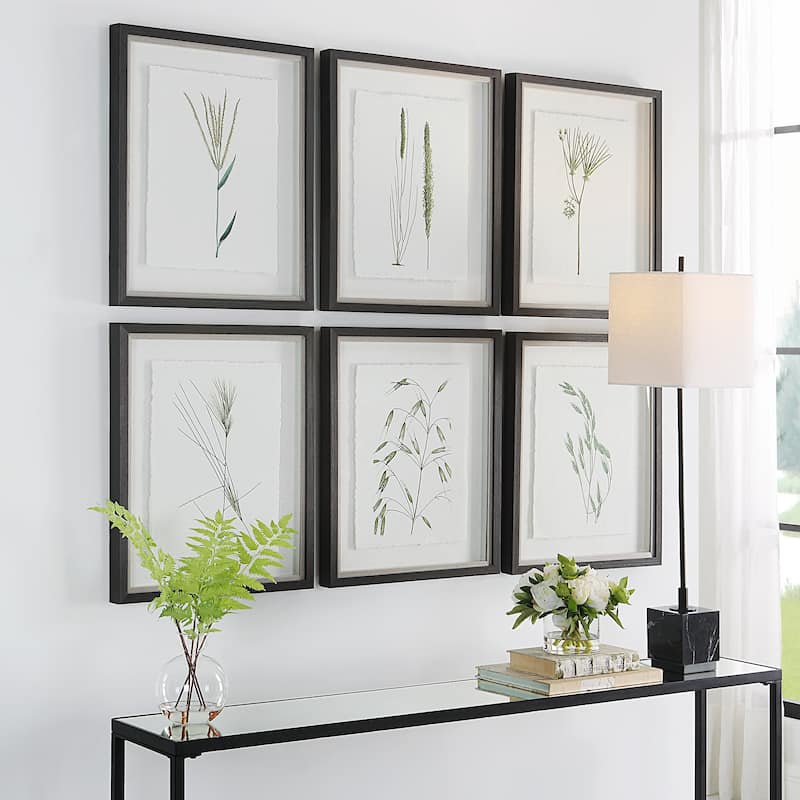 Uttermost Forest Finds Framed Prints, S/6 - 18 W x 22 H x 1.75 D (inches)