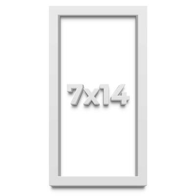 7x14 Shadow Box Frame White 1 Real Wood