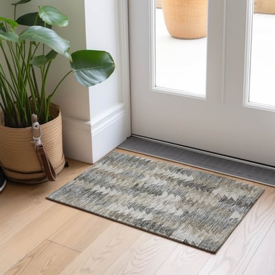 Machine Washable Indoor/ Outdoor Chantille Modern Moroccan Boho Rug