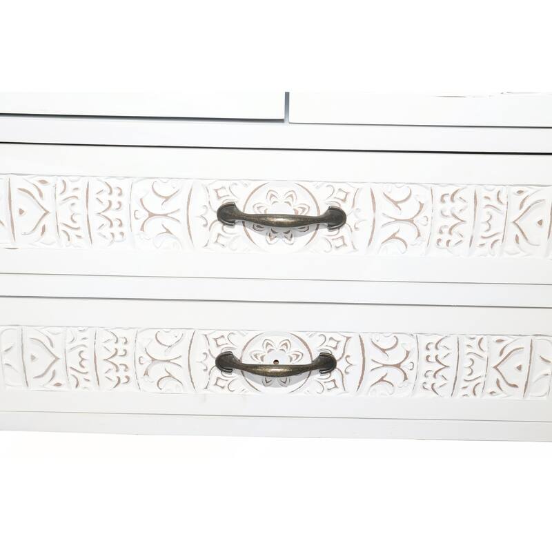 27in Accent Tall Tower White Storage Cabinet