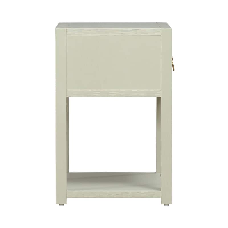 Liberty Furniture East End 1 Shelf Accent Table Green Mist - Width21" x Depth17" x Height26"