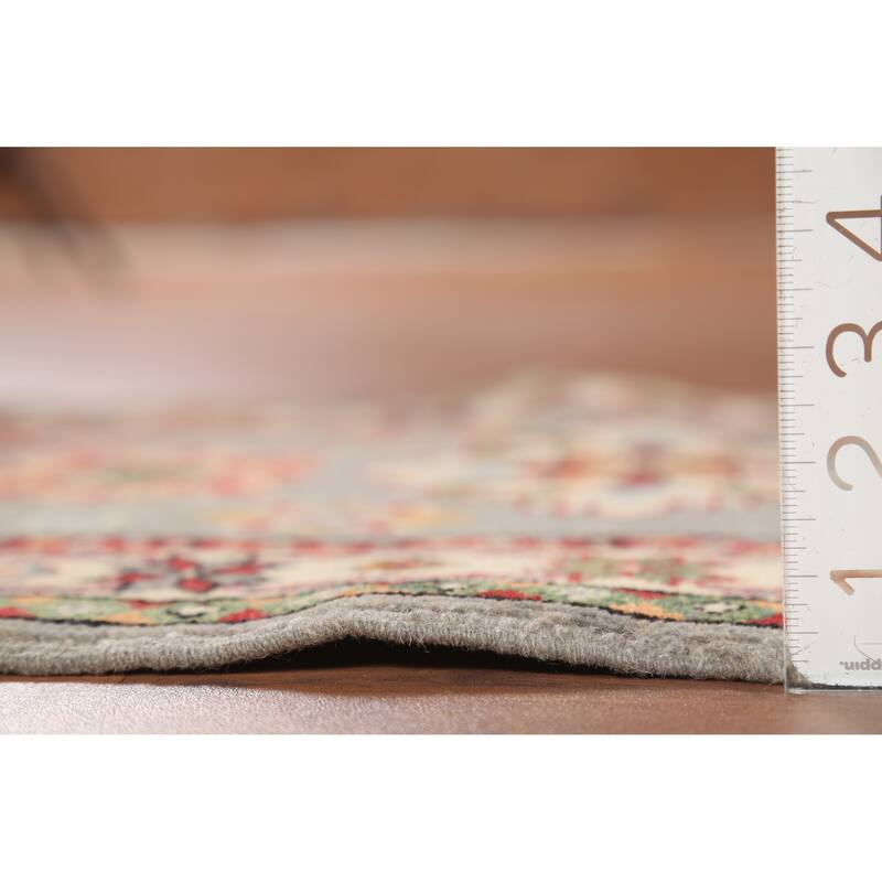 Geometric Kazak Accent Rug Hand-Knotted Traditional Wool Carpet - 2'1"x 2'10"