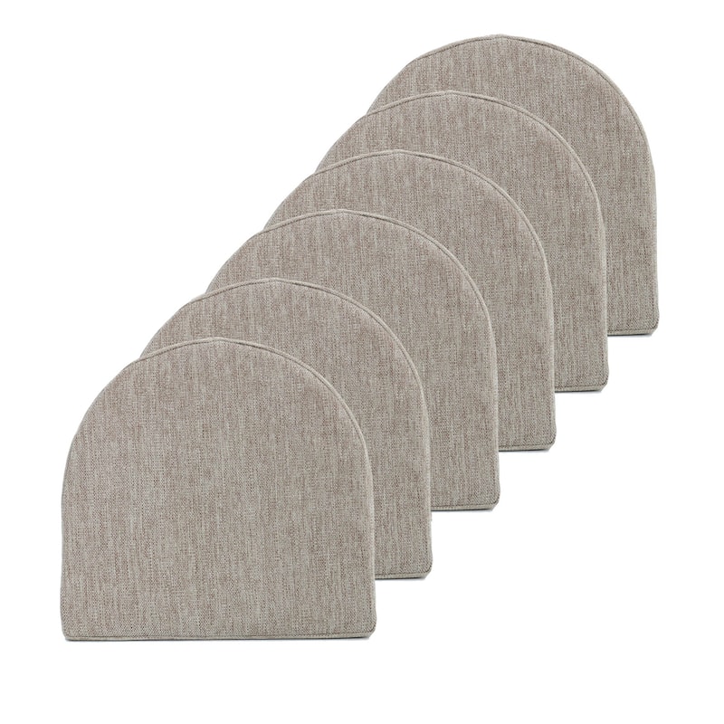 Sweet Home Collection U-Shape High Density Memory Foam Chair Pads with Ties