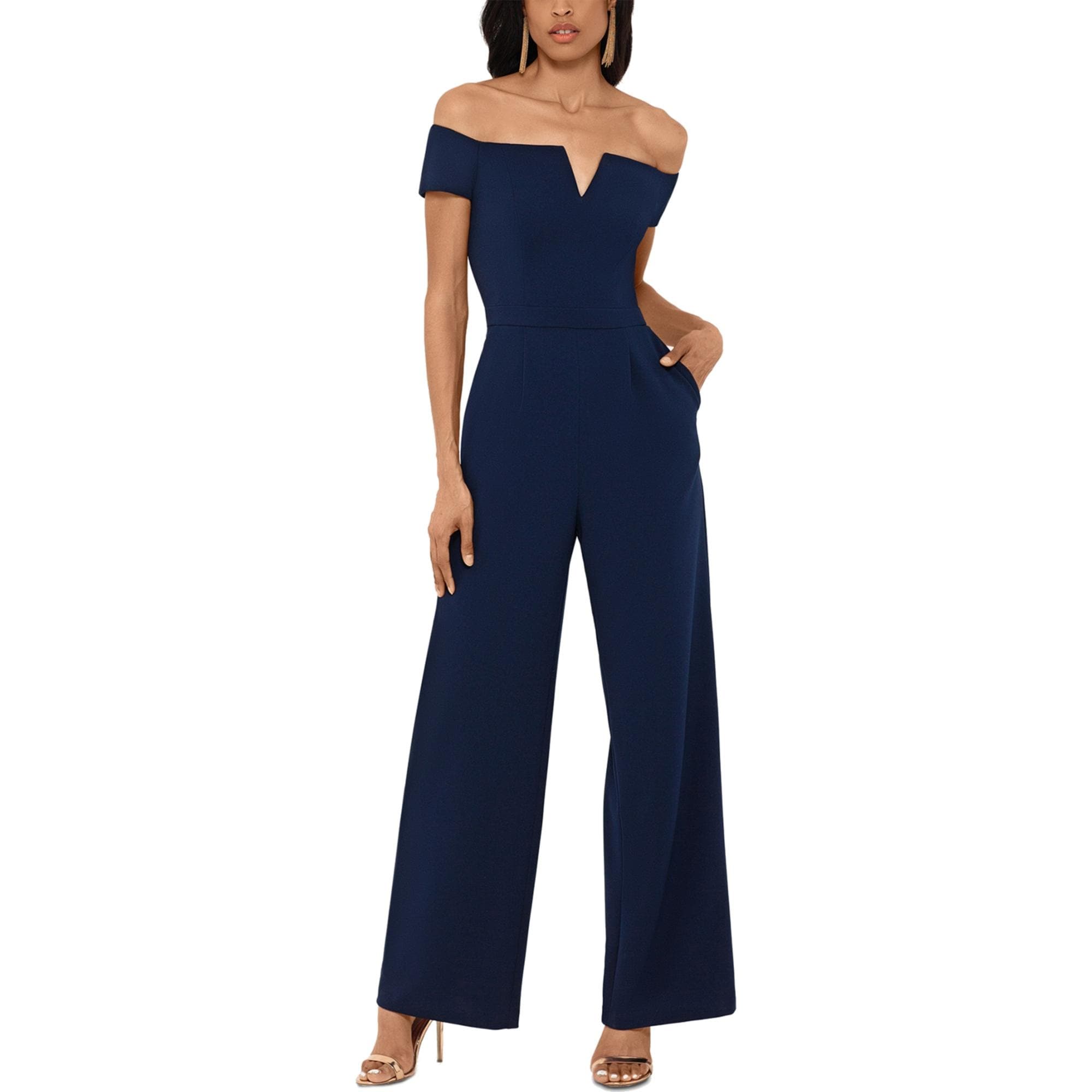 navy jumpsuit formal