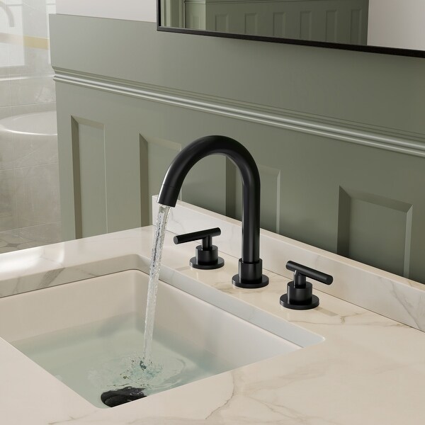 Widespread Bathroom Faucet 3 Hole, 2-Handle Bathroom Sink Faucet