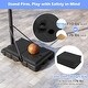 preview thumbnail 7 of 9, Goplus 7.4-10 FT Basketball Hoop Outdoor System with 44 Inch - 44" x 29.5" x 88.8" (L x W x H)