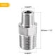 304 Stainless Steel Hex Reducer Pipe Fitting Male Thread Connector ...