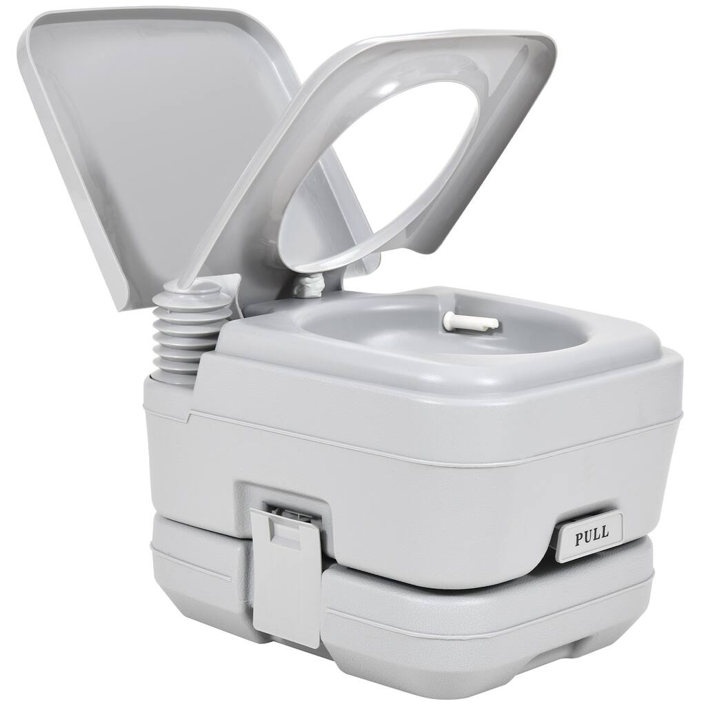 Plastic Portable Toilet 2.6 Gallon Camping RV Potty for Travel