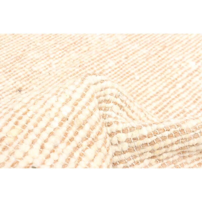 ECARPETGALLERY Braid weave Sienna Tan Wool Rug - 5'0 x 8'2