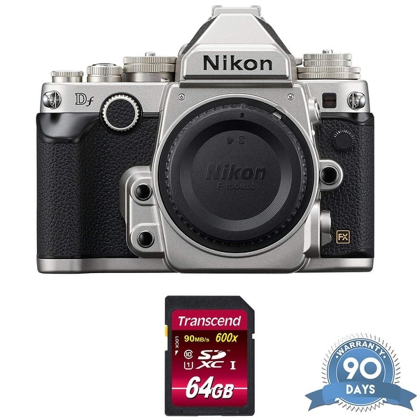 Nikon Df DSLR Camera (Body Only, Silver) with Memory Card - (Renewed). Opens flyout.
