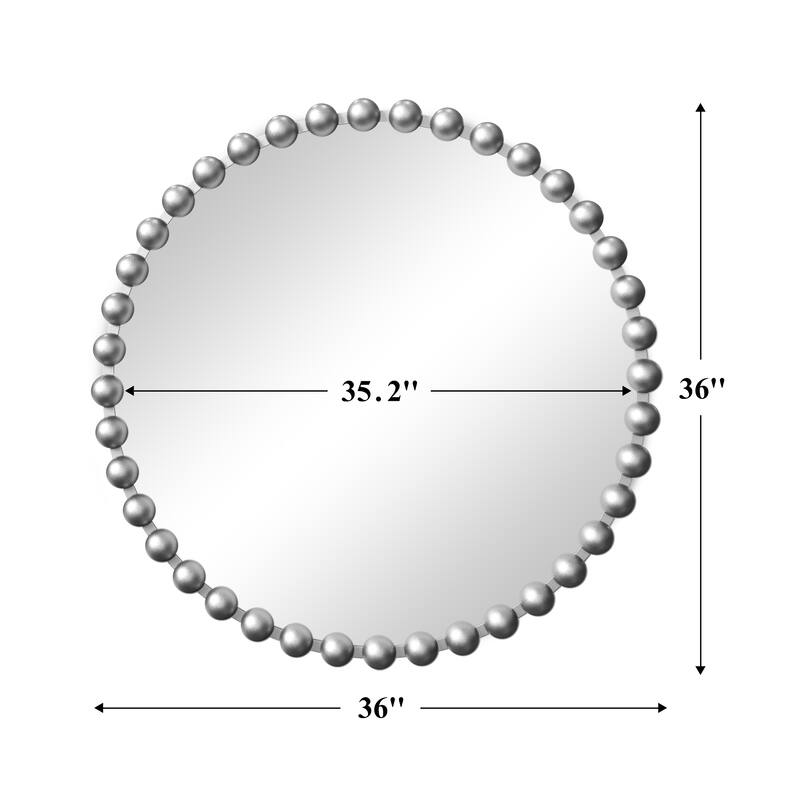 Iron Bead Wall Mirror to Enhance the Overall Otyle
