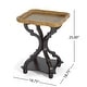 preview thumbnail 16 of 20, Bevier French Country Accent Table with Square Top by Christopher Knight Home