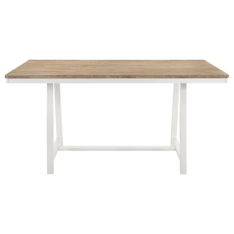 Hollis Rectangular 71-inch Counter Height Dining Table Brown