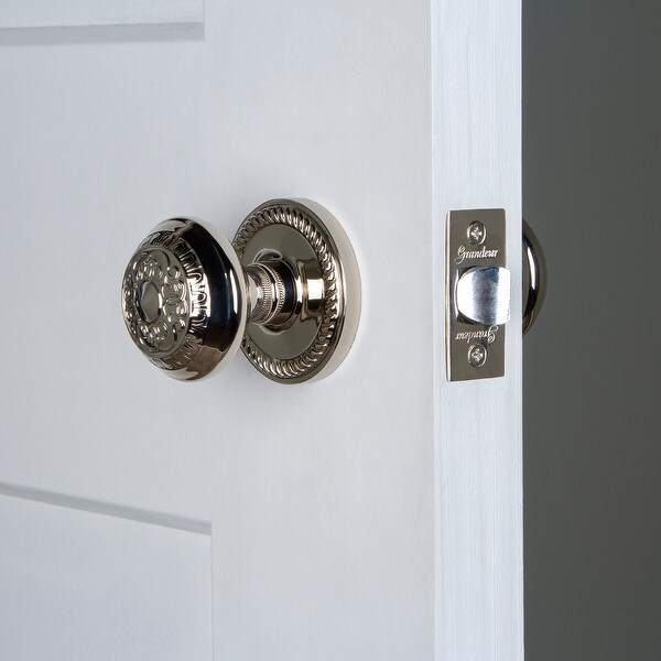 Grandeur Vintage Antique Passage Door Knob Set with 2 3 8