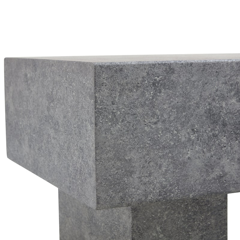Modern Simple Gray Texture MDF Coffee Table - 43.3"x21.6"x17.2" Practical Model.Making it an ideal addition to any living room