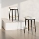 preview thumbnail 3 of 22, Modern 24.75" Set of 2 Bar Stools with Foam Padded Seat, Metal Legs for Dining Room Living Room and Bedroom