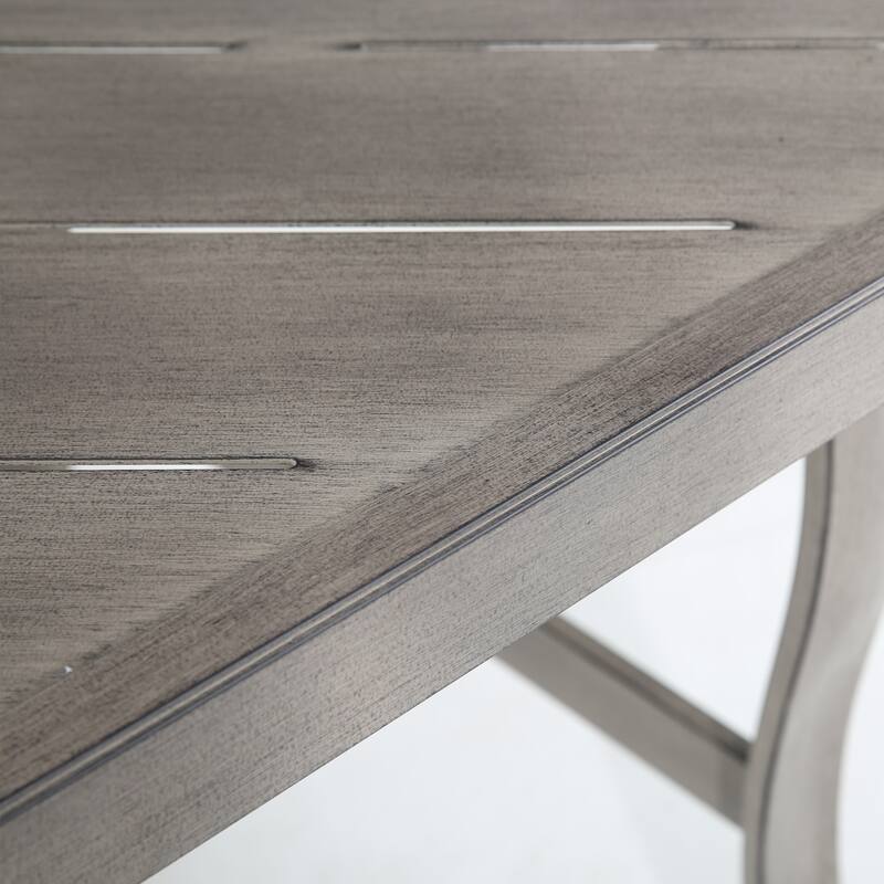 Outdoor Patio Aluminum Square Dining Table - Perfect for 8 Person