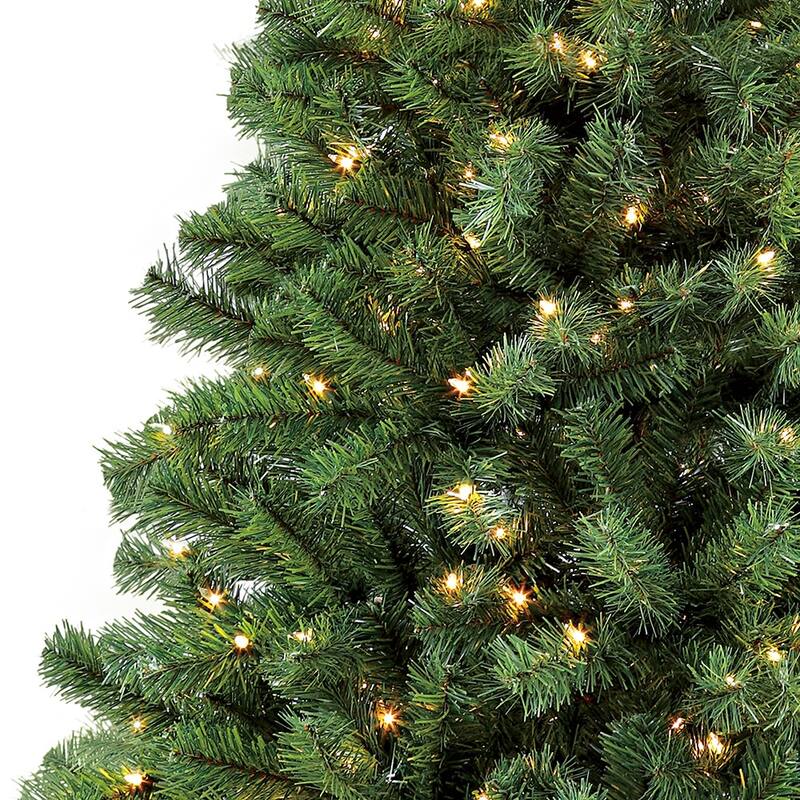Puleo International Pre-Lit 6.5' Pencil Northern Fir Artificial Christmas Tree