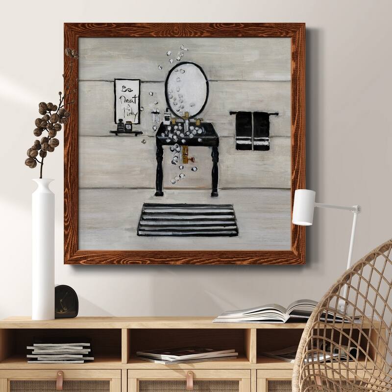 Neat and Tidy Bath-Premium Framed Canvas - Ready to Hang