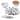 Prepara Melamine Taco Kit Taco Carousel Spoons Bowl
