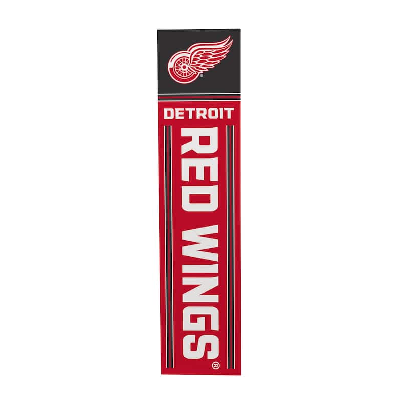 47" Double Sided Seasonal Porch Leaner, Detroit Red Wings - 47" x 11.25"