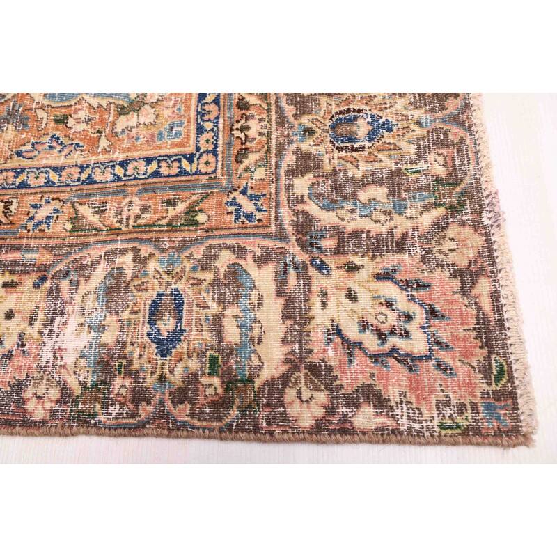 ECARPETGALLERY Hand-knotted Antalya Vintage Salmon Wool Rug - 8'6 x 11'6