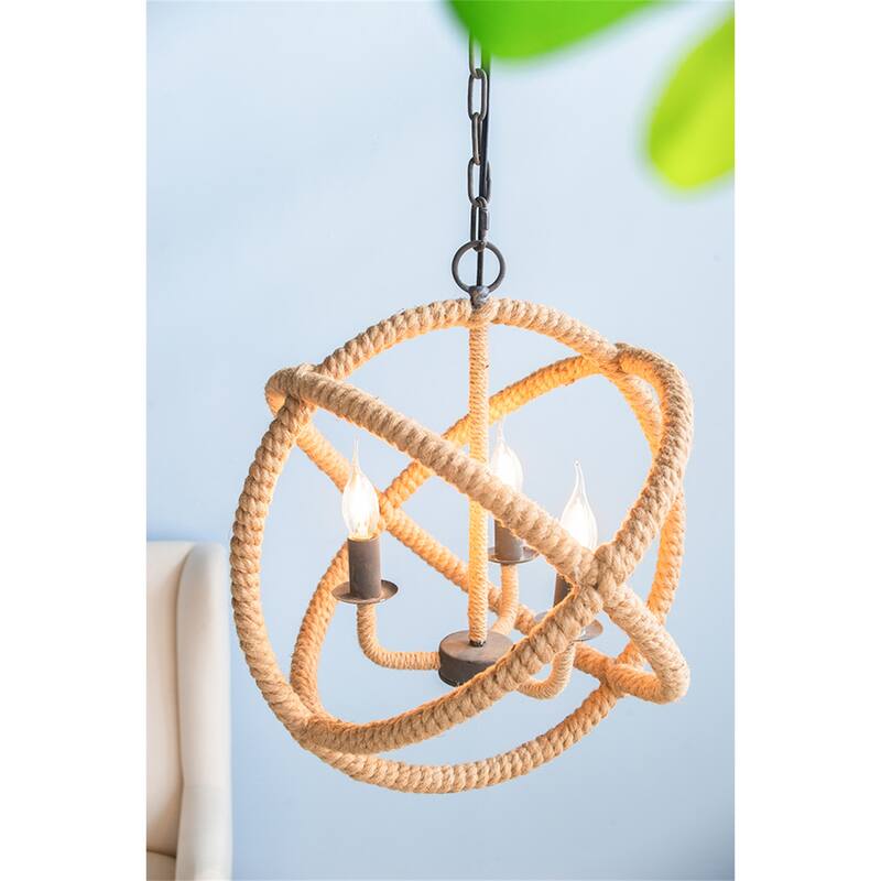 3- Light Farmhouse Chandelier
