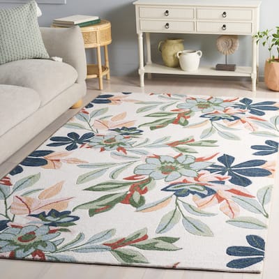 SAFAVIEH Handmade Jardin Annaros Floral Wool Rug
