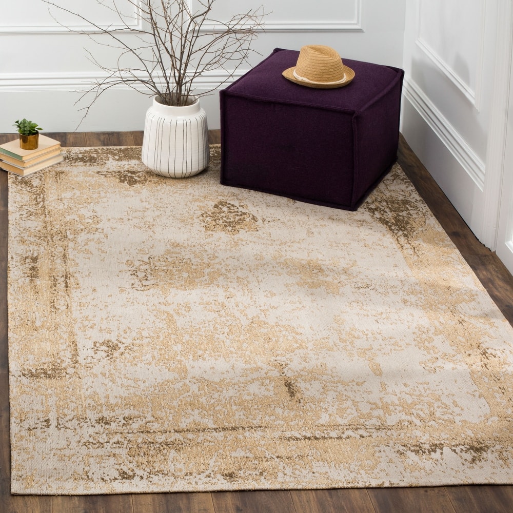 SAFAVIEH Classic Vintage Boho Mientje Distressed Oriental Cotton Rug