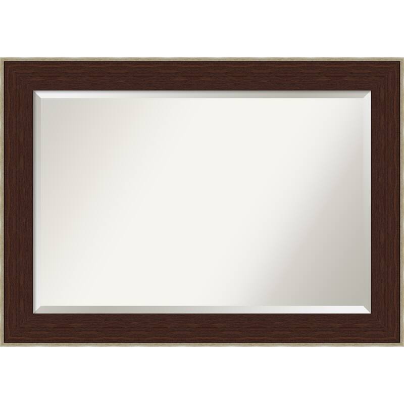 Beveled Bathroom Wall Mirror - William Frame