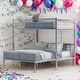 preview thumbnail 19 of 25, Multifunction Twin Over Full Bunk Bed with Desk,Ladder and Quality Slats
