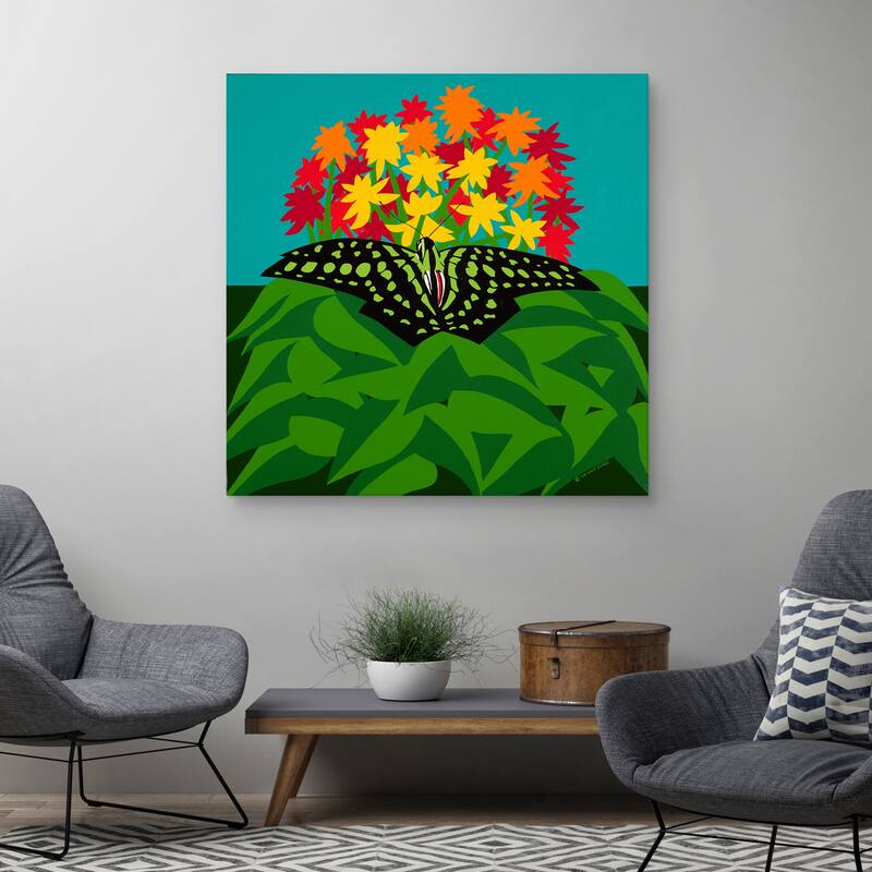 A Tailed Jay by Synthia SAINT JAMES Canvas Art Print