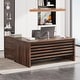 preview thumbnail 8 of 19, 62.2" Executive Desk with Mobile File Cabinet, L-Shaped Office Desk for Home Office