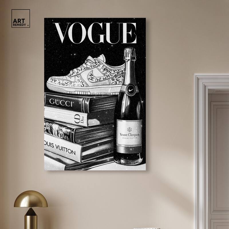 Sneaker Glitz and Glam Cover II Canvas by Art Remedy, Gallery Wrapped