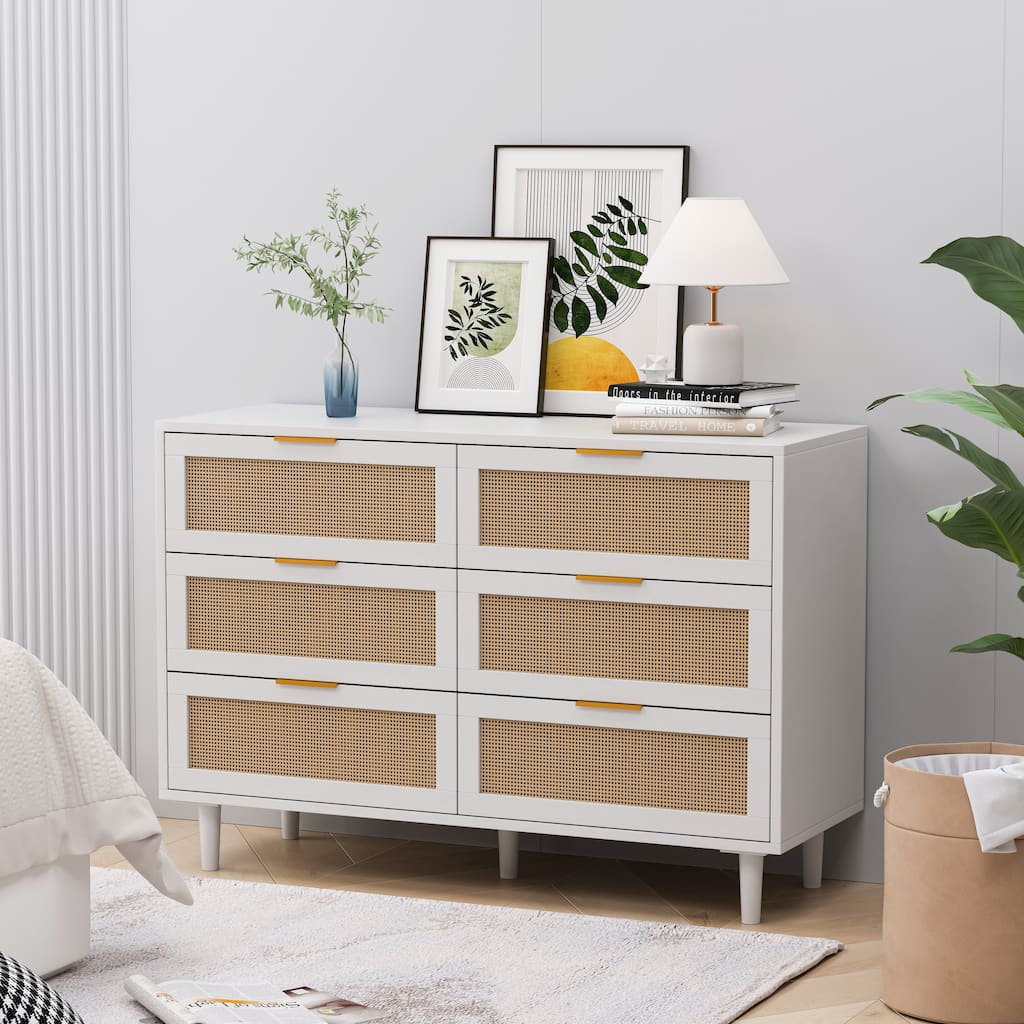 White Dresser Chest of Drawers Hallway Cabinet Storage Cabinet