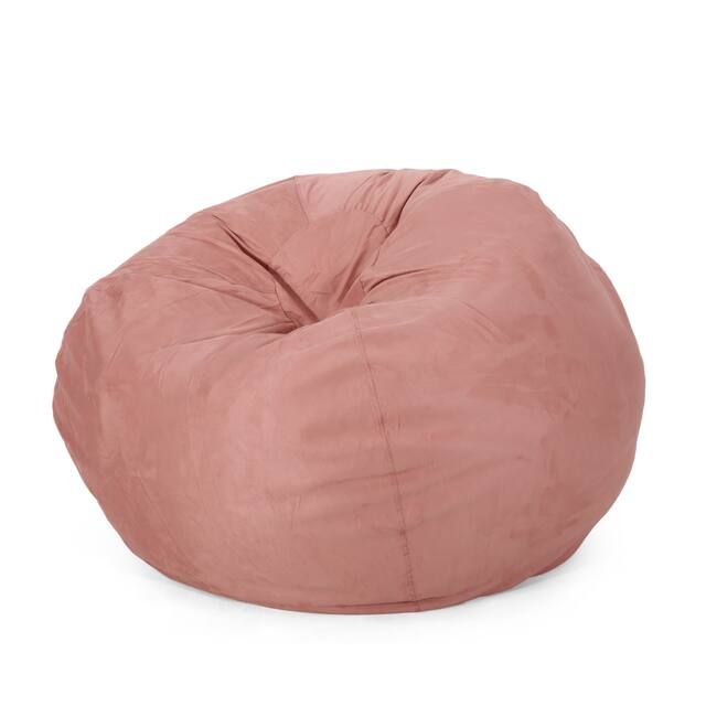 Madison Faux Suede 5-foot Beanbag Chair by Christopher Knight Home