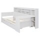 preview thumbnail 17 of 17, Multi-functional Twin Size Daybed Bed Frame with Study Desk Shelf and 2 Storage Drawer