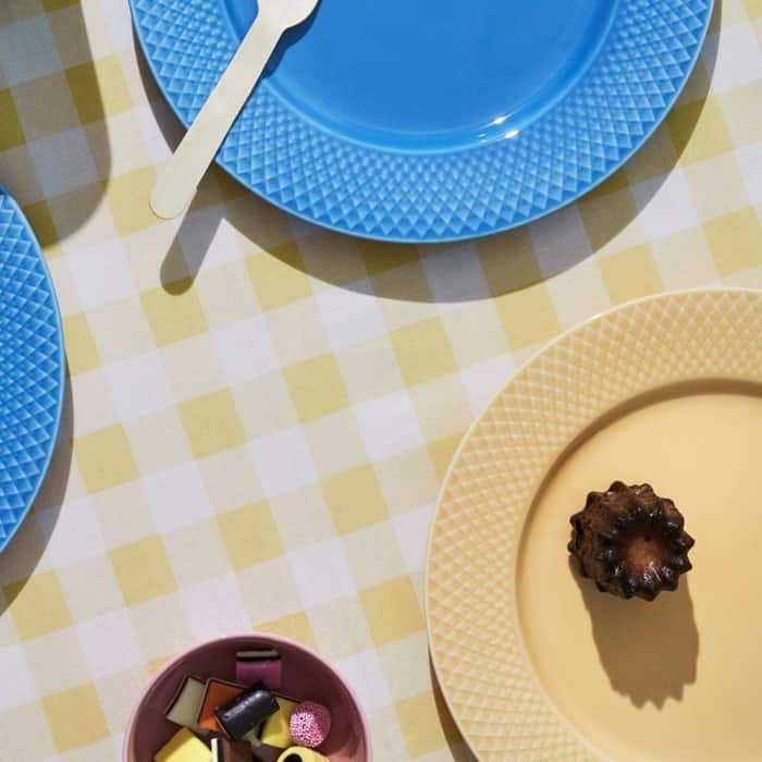Lyngby Porcelæn Rhombe Color Dinner Plate, Ø: 10.6"
