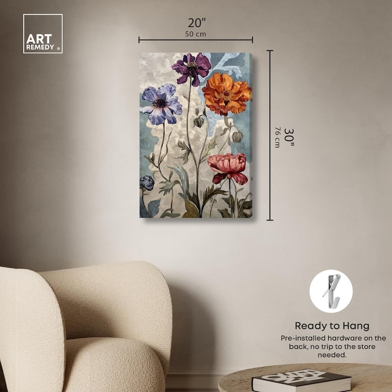 Hued Blossom III Canvas by Art Remedy, Gallery Wrapped
