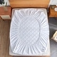 preview thumbnail 3 of 4, 3 Layer Quilted Waterproof Mattress Pad Hypoallergenic Protector Cover