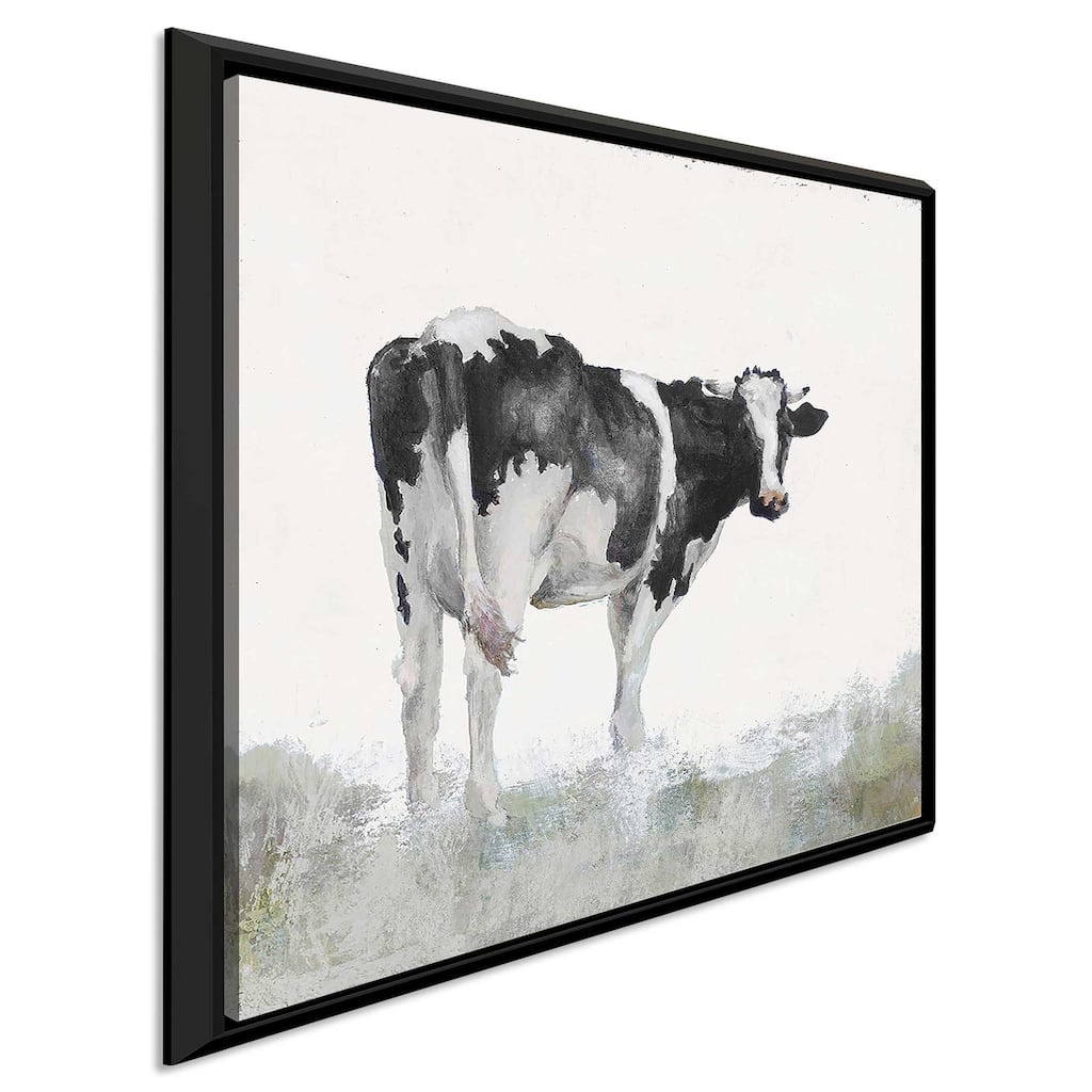 "Posing Cow" Print on Floating Canvas