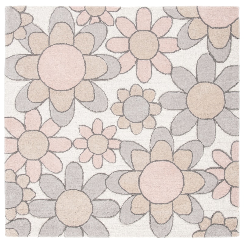 SAFAVIEH Handmade Kids Khadijah Floral Wool Rug